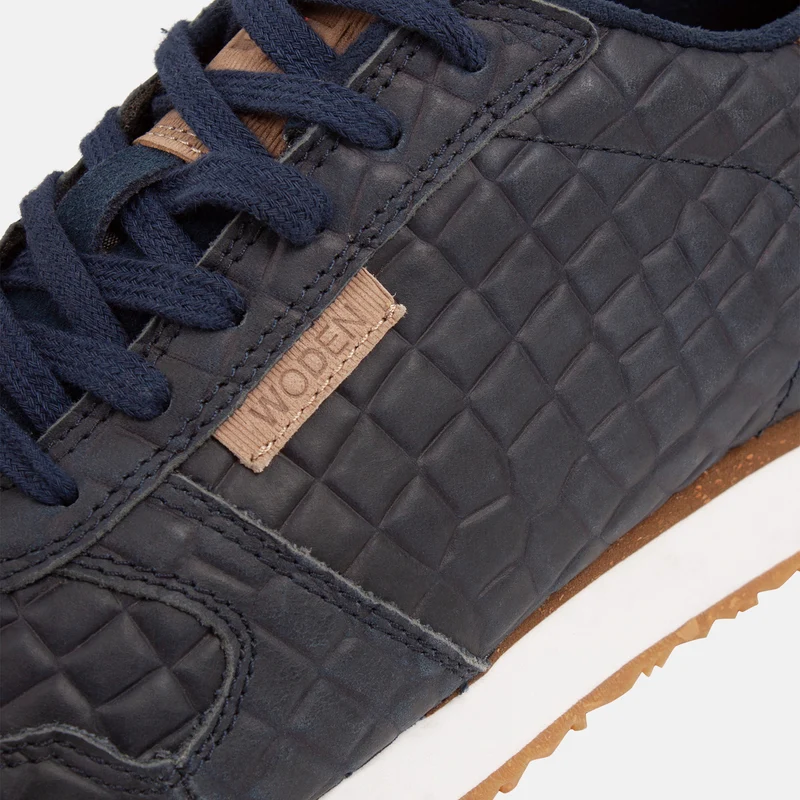 Ydun Stamped Leather - Navy