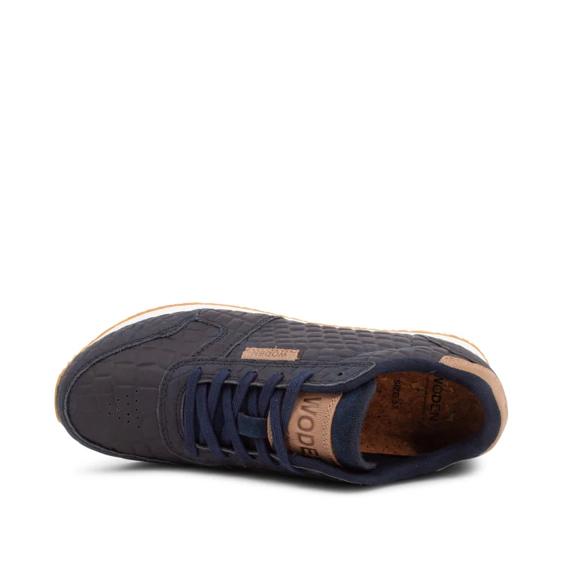 Ydun Stamped Leather - Navy
