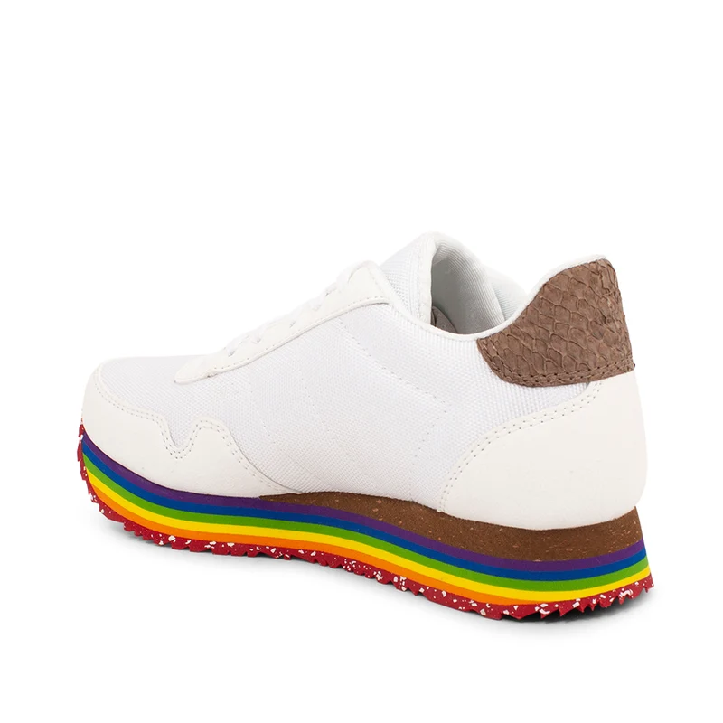 Katrina Teen Plateau - Bright White Rainbow