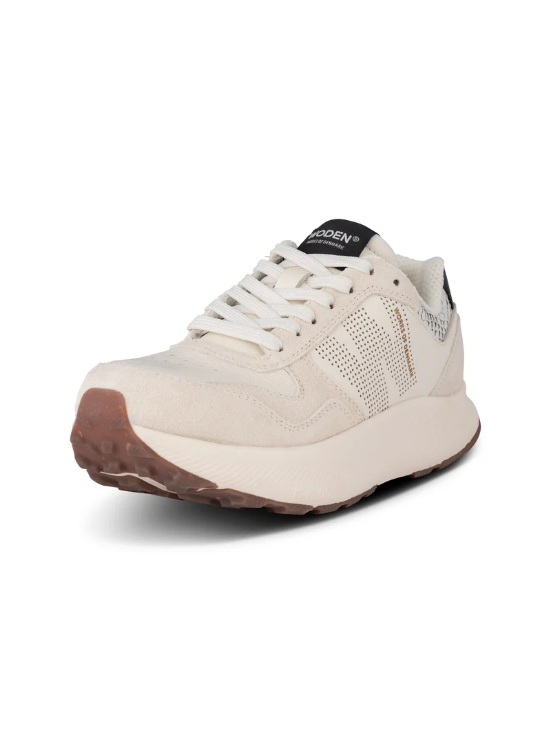 Mathilde Runner Leather - Blanc de Blanc