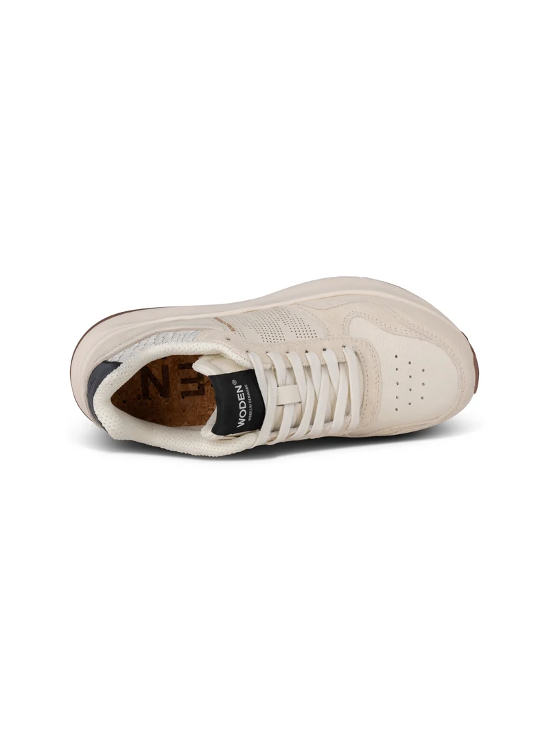 Mathilde Runner Leather - Blanc de Blanc