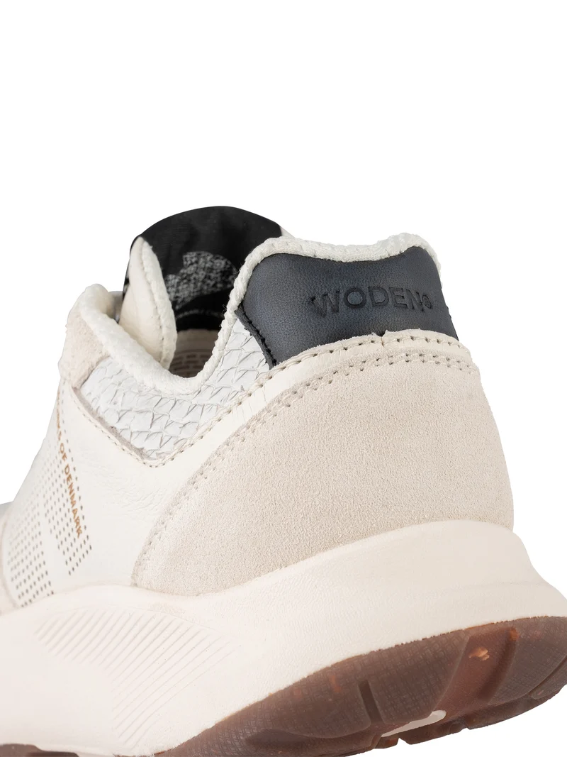Mathilde Runner Leather - Blanc de Blanc