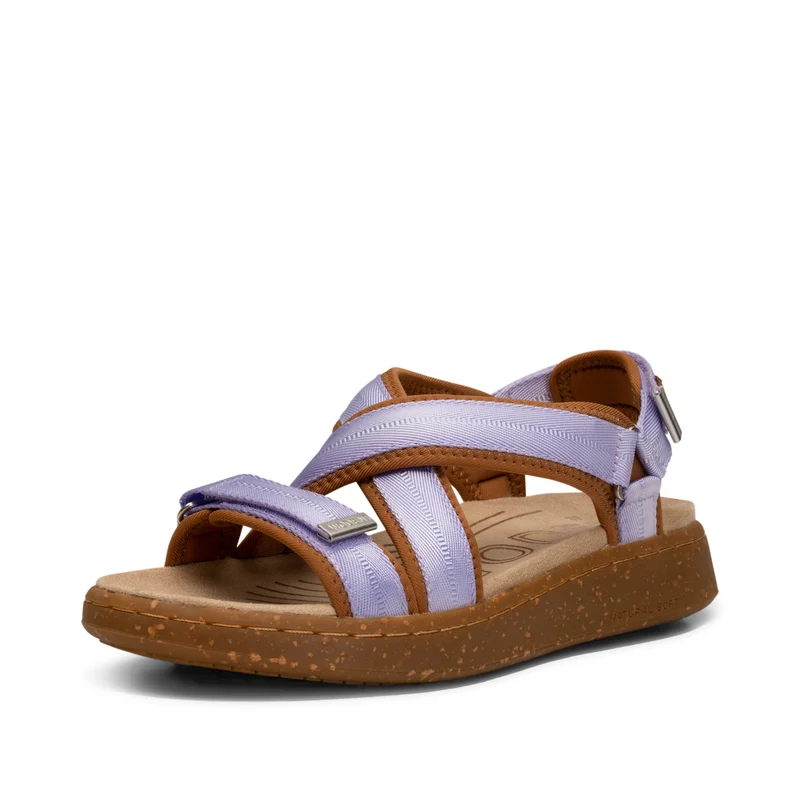 Line Cross - Orchid/Brown Sugar