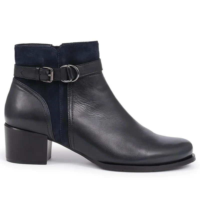 Sarina Heeled Ankle Boots - SARINA / 324 527 - Navy