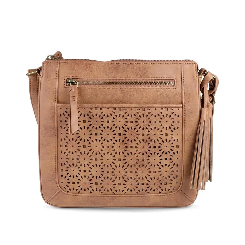 Adjustable Strap Daily Crossbody Bag - JEWN44000 / 330 169 - Cognac