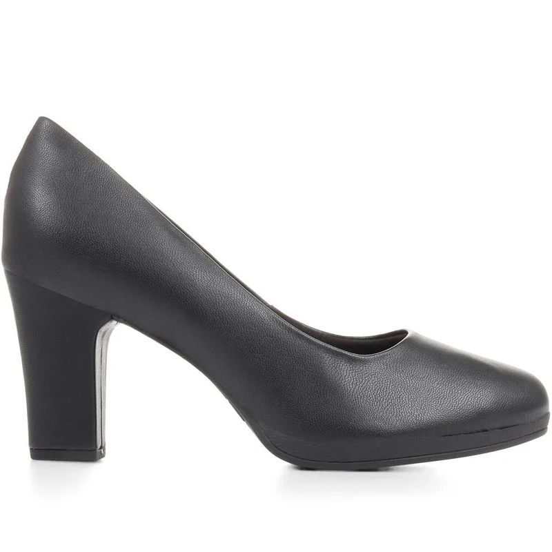 High Heel Court Shoes - PIC35001 / 322 186 - Black