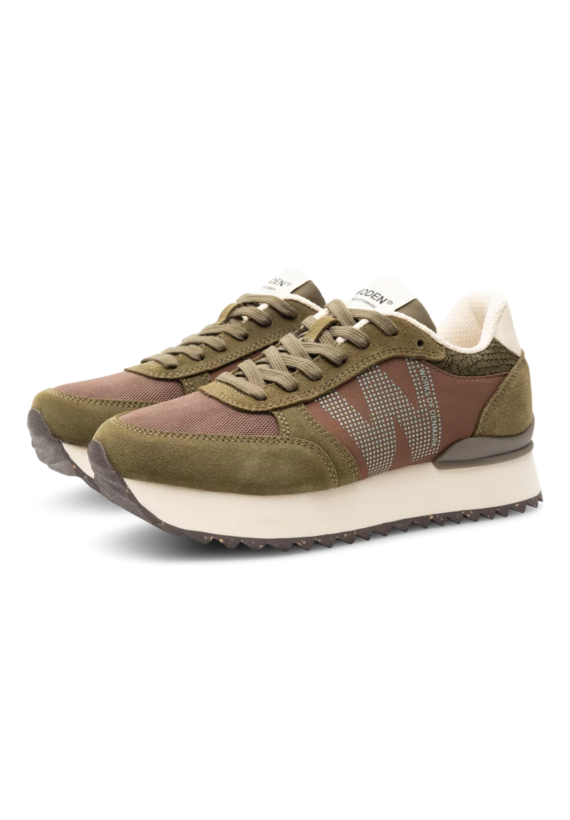 Ronja Plateau - Dark Olive Multi