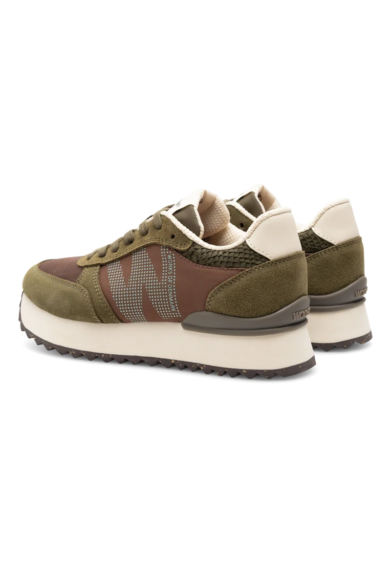 Ronja Plateau - Dark Olive Multi