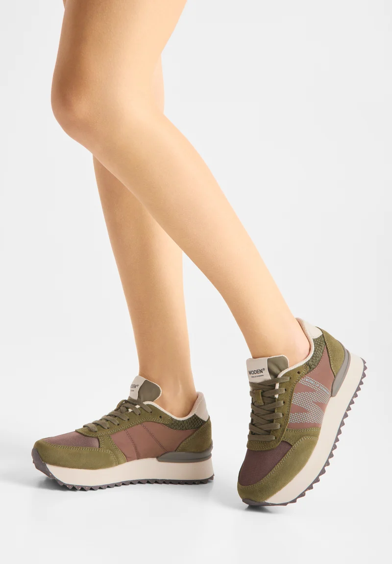 Ronja Plateau - Dark Olive Multi
