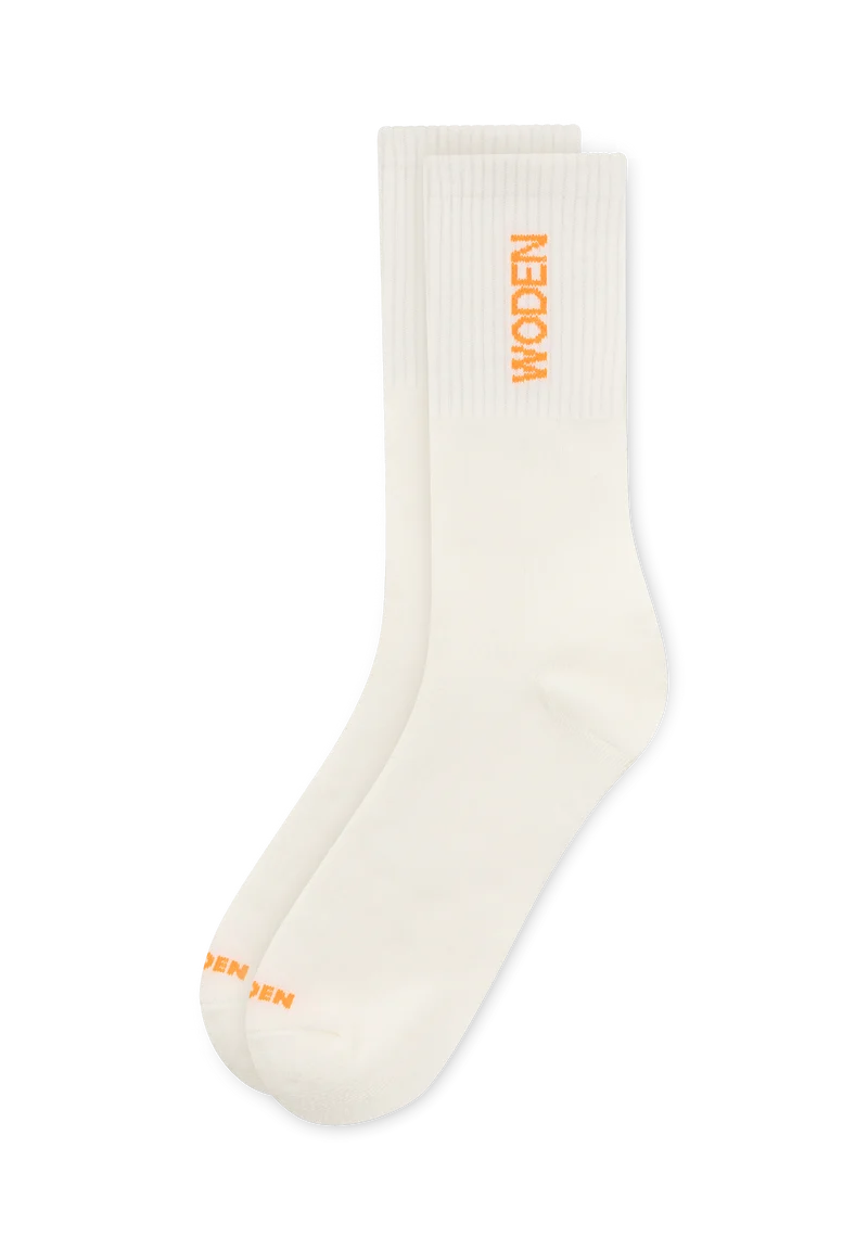 WODEN Sock - Whisper White/Tiger