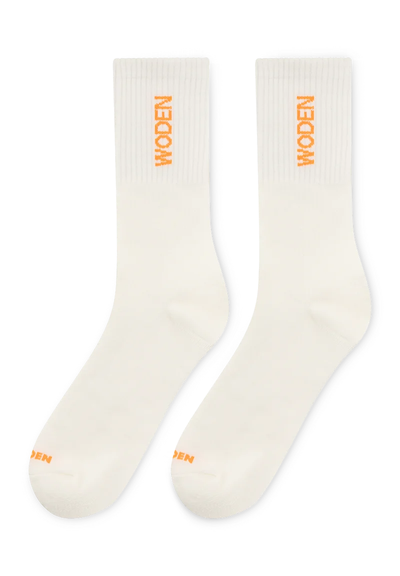 WODEN Sock - Whisper White/Tiger