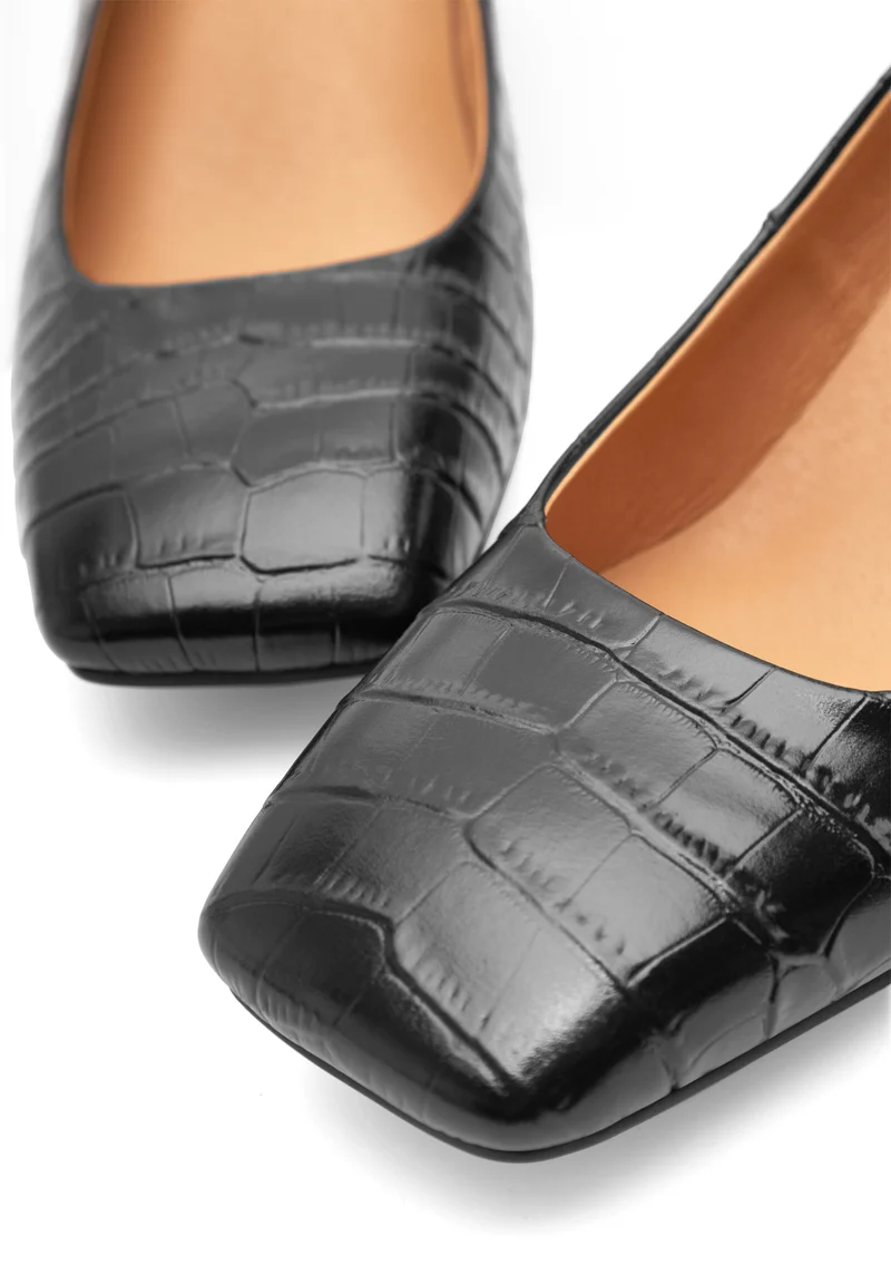 Marie Low Croco - Black