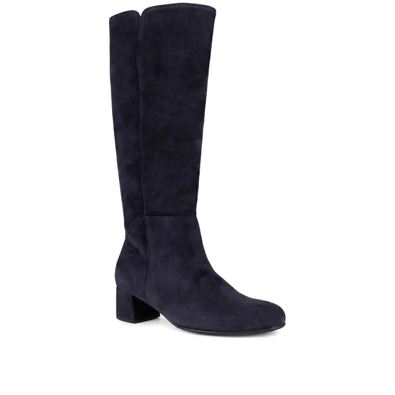 Gabor Leather Block Heel Long Boots - GAB44500 / 330 008