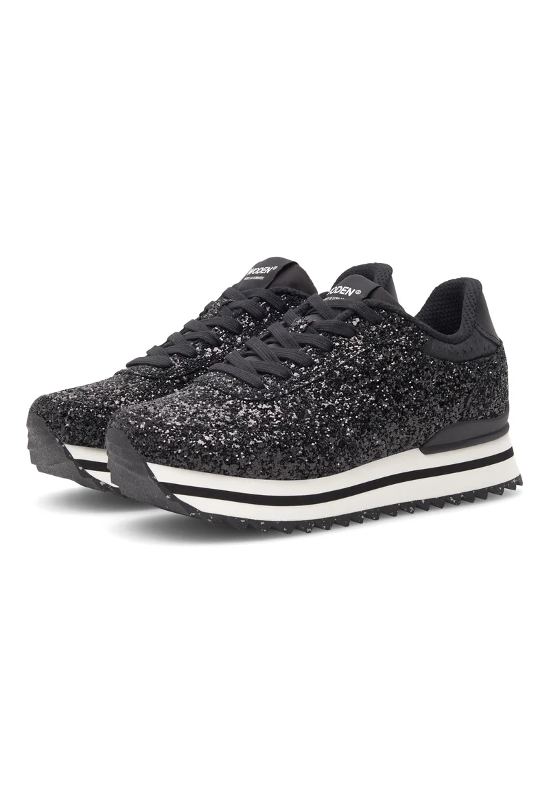 Ronja Plateau Glitter - Black