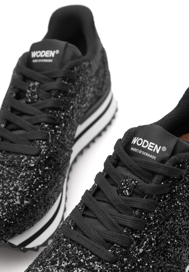 Ronja Plateau Glitter - Black