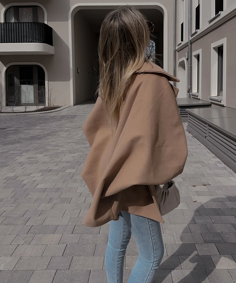 Oversize Jacke Joana Camel
