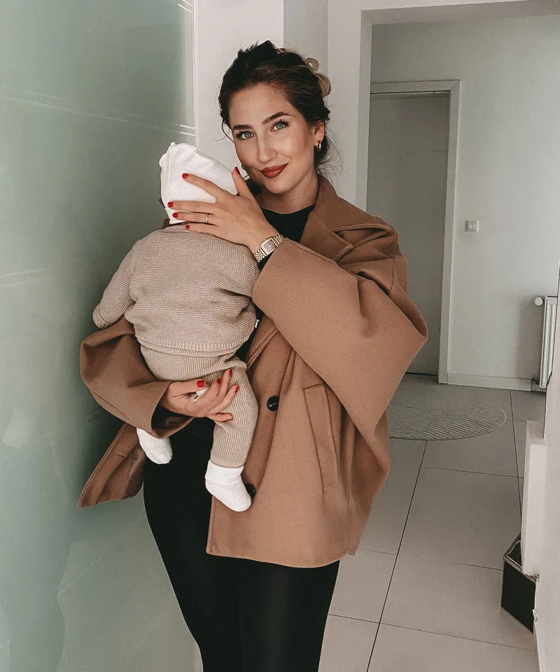 Oversize Jacke Joana Camel