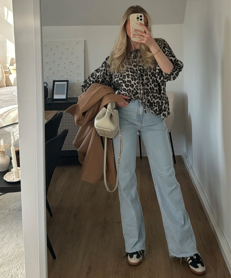 Musselin Bluse Elora Leo