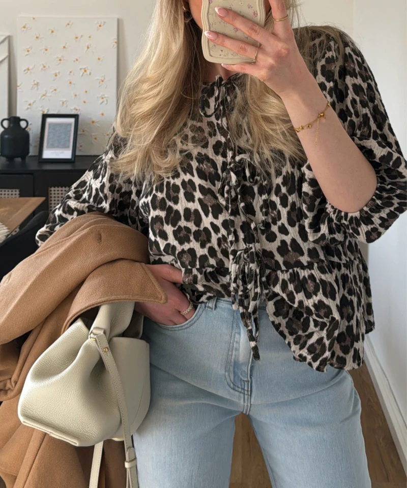 Musselin Bluse Elora Leo