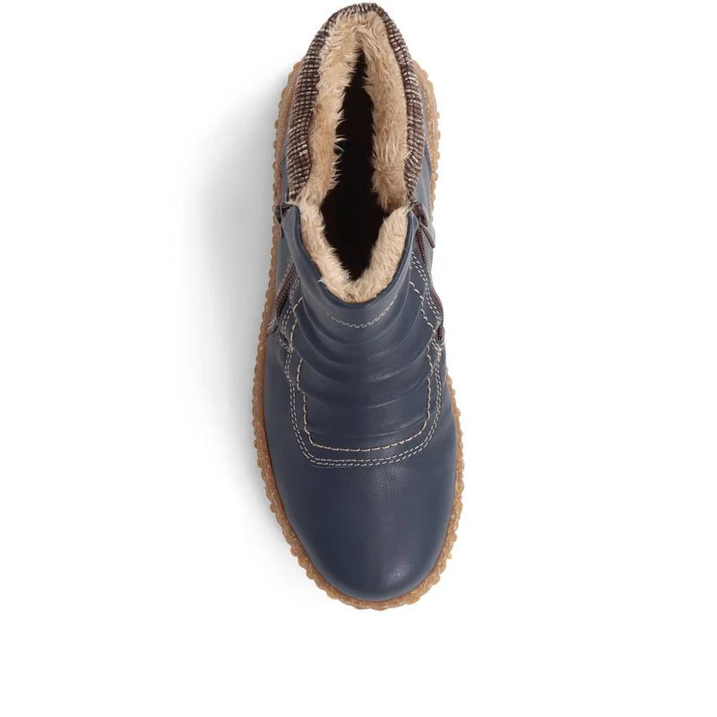 Loretta Zip-Up Boots - HAK38015 / 324 224 - Blue