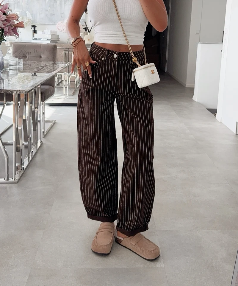 Stretch Balloon Jeans Liselle Braun