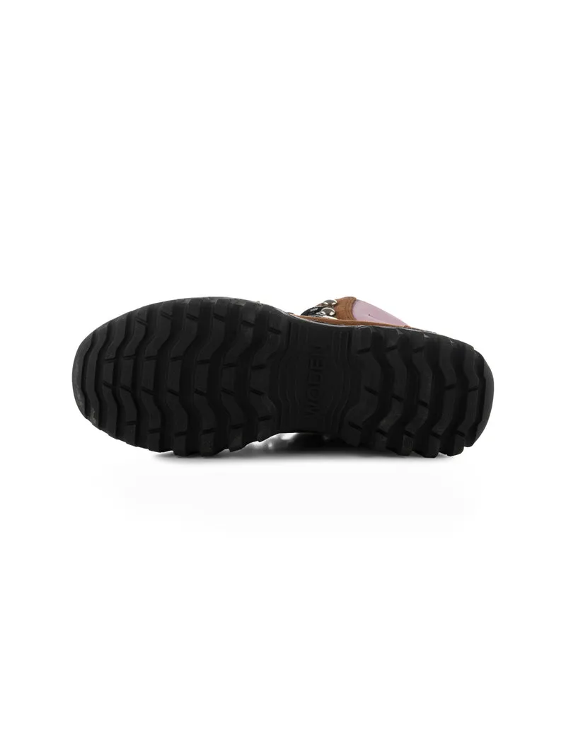 Iris Track Leather Suede - Black/Brown