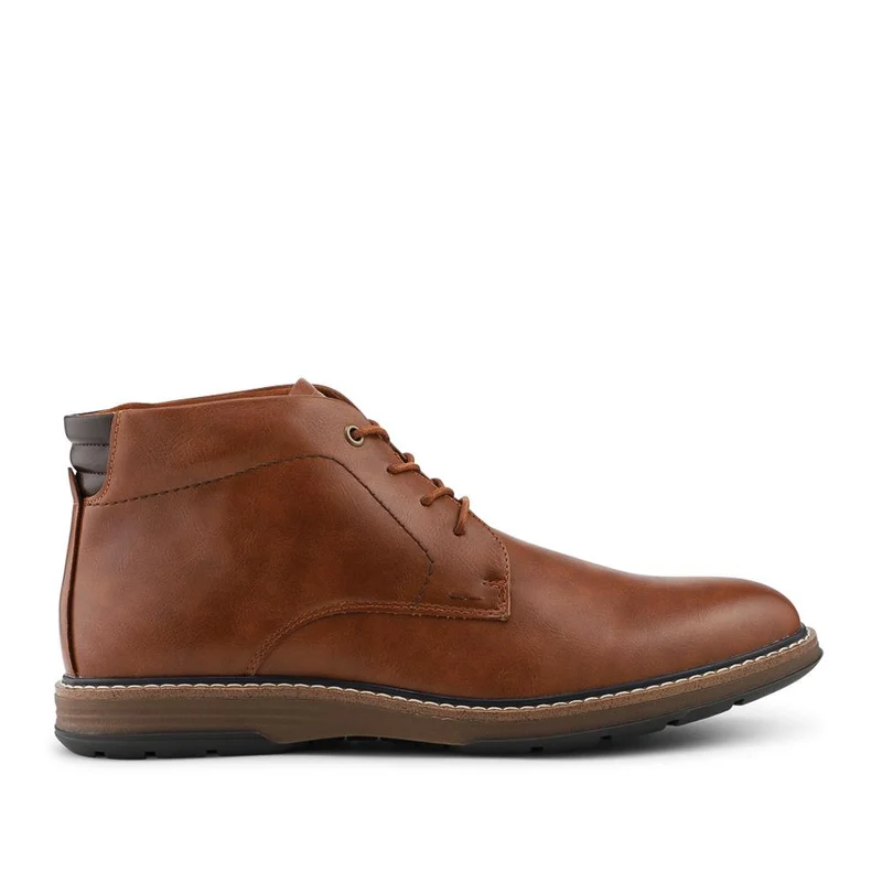 Memory Foam Lace Up Chukka Boots - JIAHU42002 / 328 628 - Tan