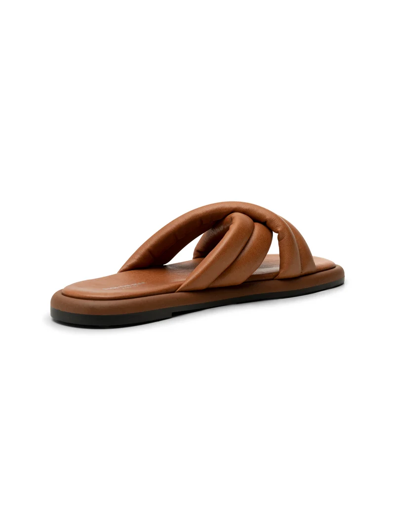Lotta Cross Mule - Tan