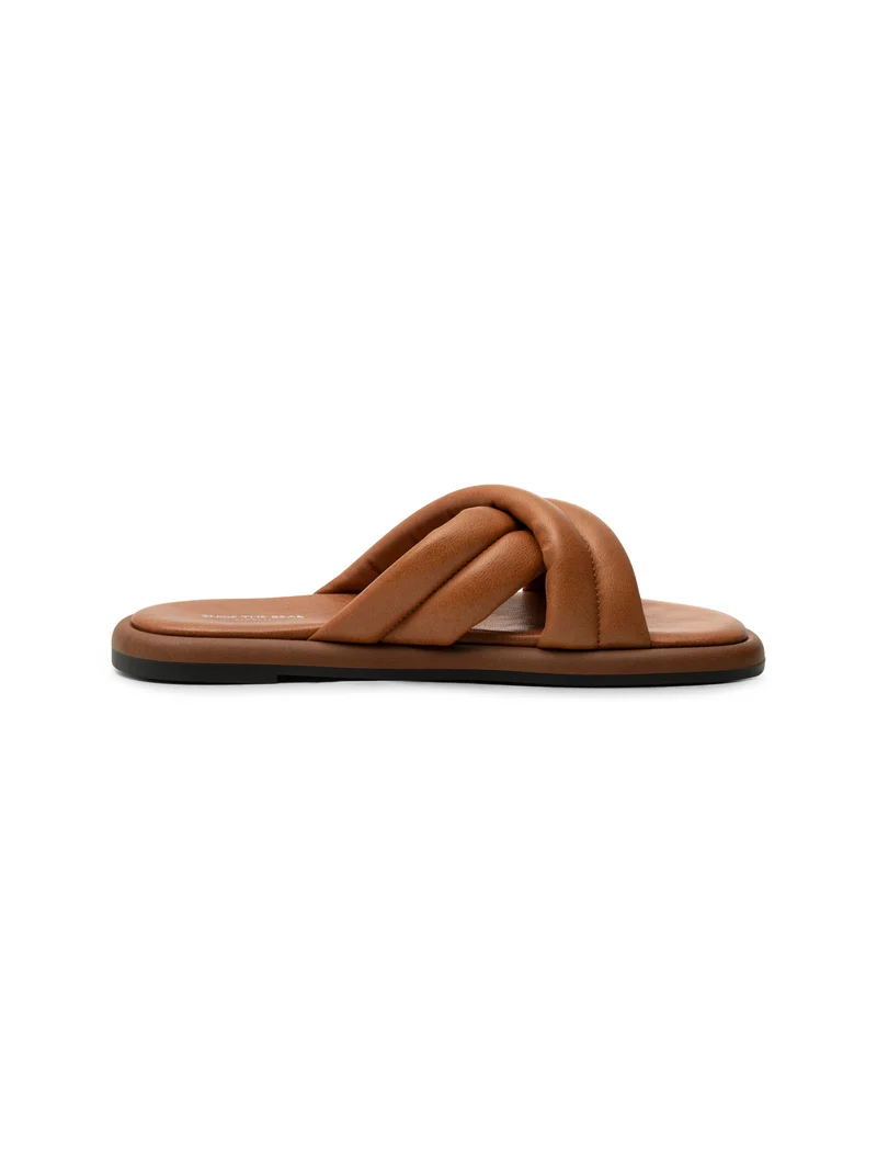 Lotta Cross Mule - Tan