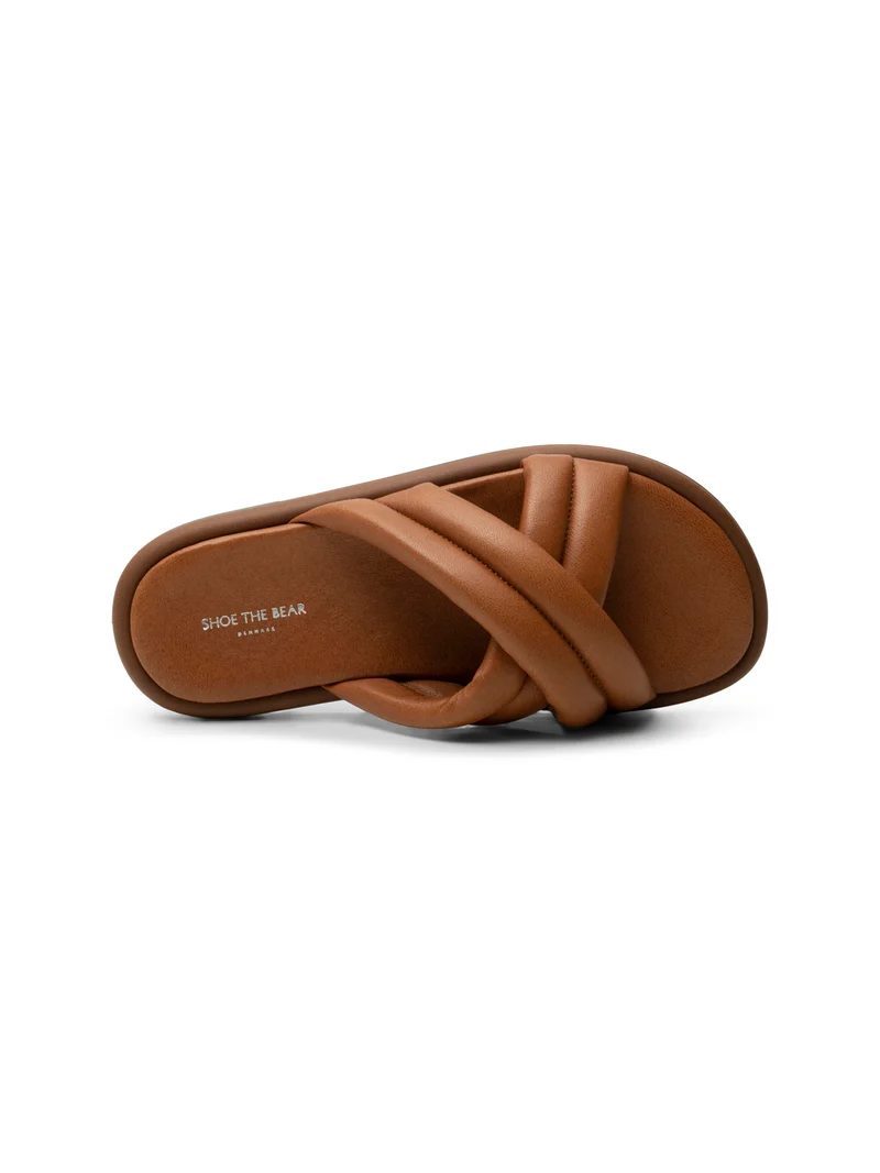 Lotta Cross Mule - Tan