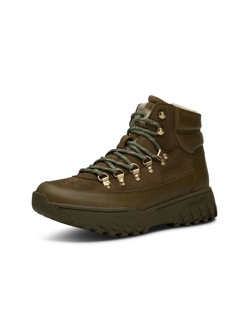 Iris Track Leather Suede - Cypress/Dark Olive