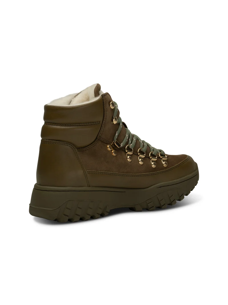 Iris Track Leather Suede - Cypress/Dark Olive