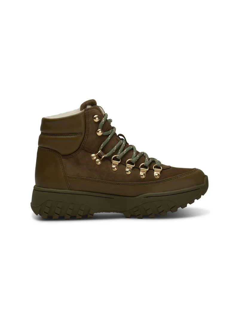 Iris Track Leather Suede - Cypress/Dark Olive