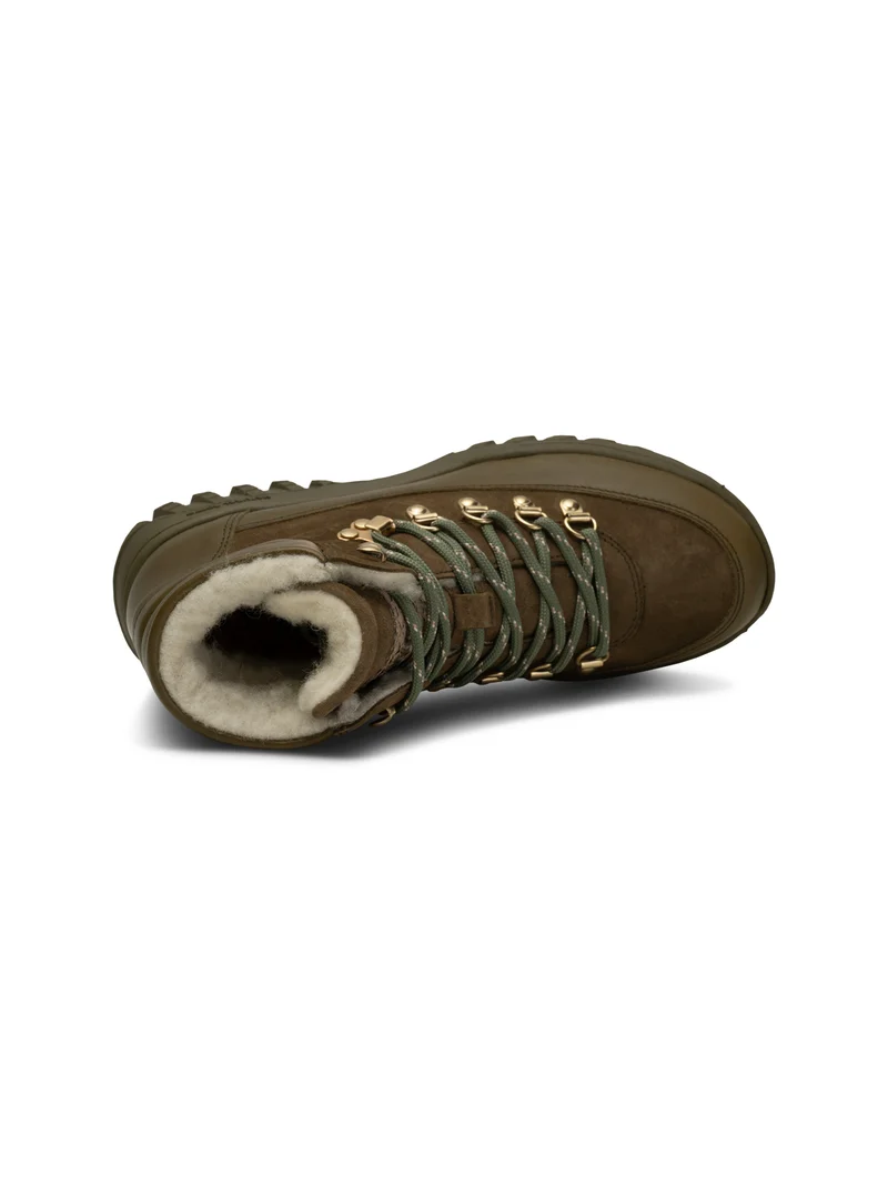 Iris Track Leather Suede - Cypress/Dark Olive