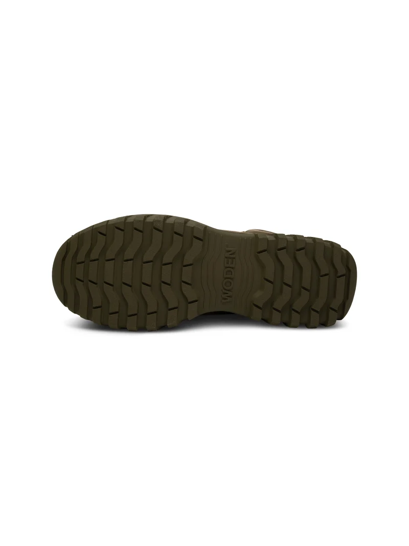 Iris Track Leather Suede - Cypress/Dark Olive