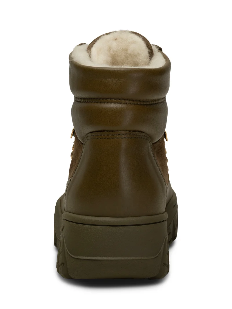 Iris Track Leather Suede - Cypress/Dark Olive