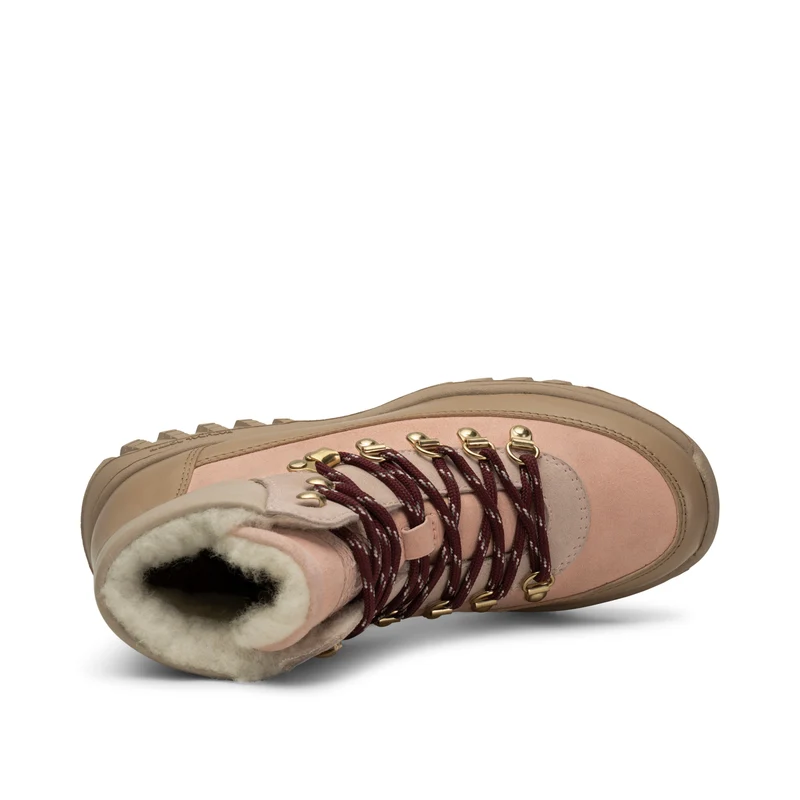 Iris Track Leather Suede - Ballerina/Silver Mink