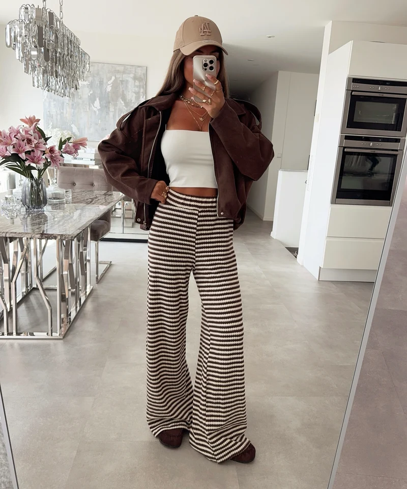 Stoffhose Saelia Braun
