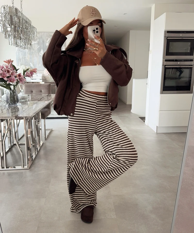 Stoffhose Saelia Braun