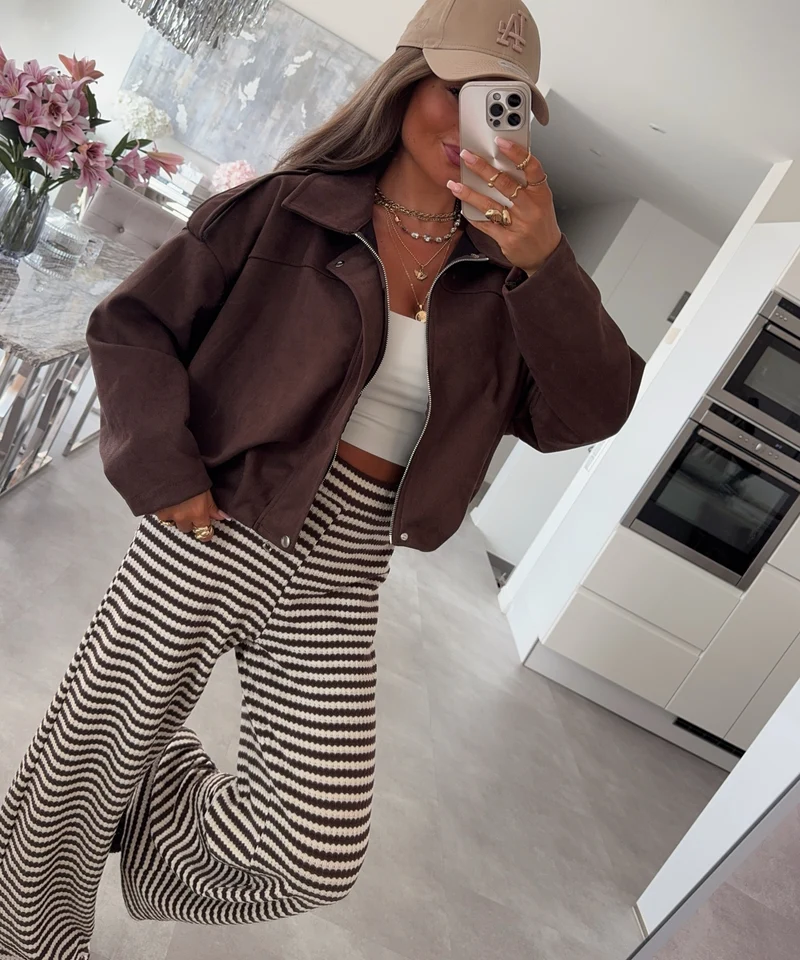 Stoffhose Saelia Braun