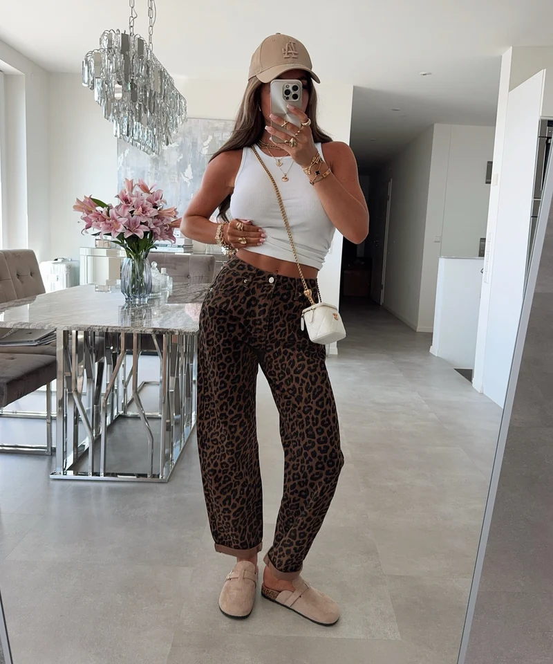 Stretch Mom Jeans Nerina Leo Braun