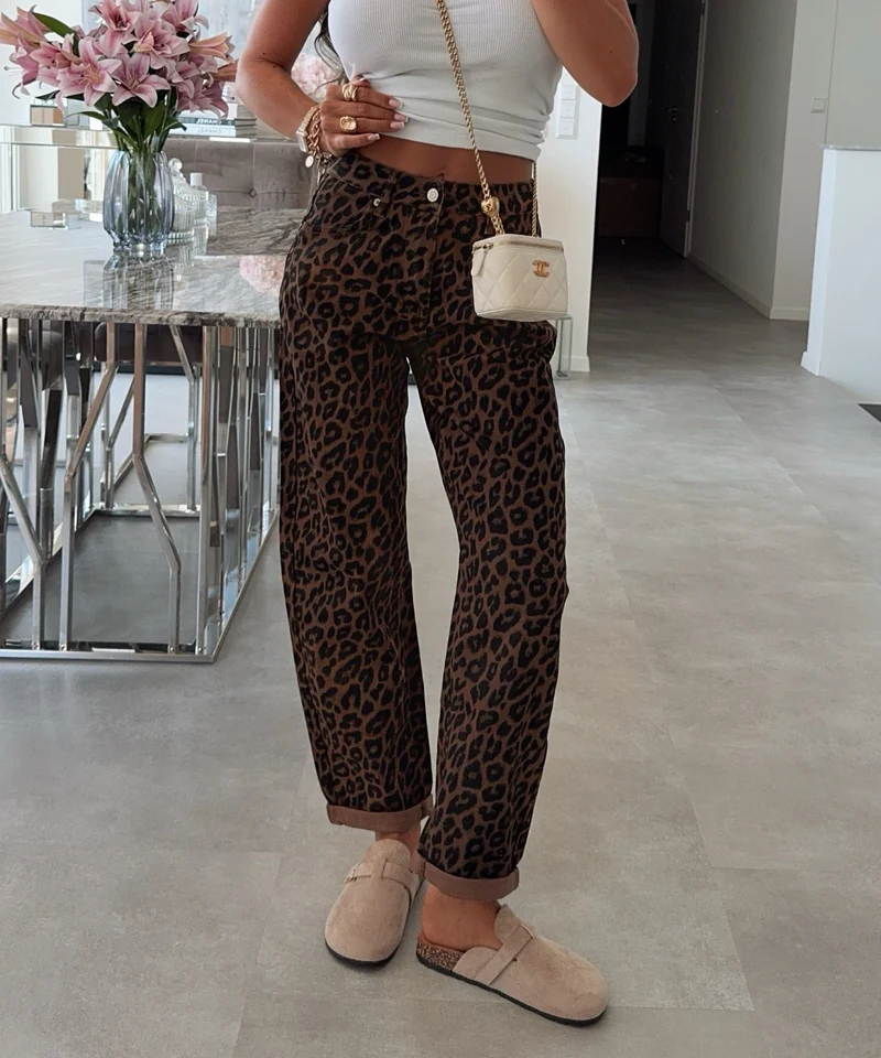 Stretch Mom Jeans Nerina Leo Braun