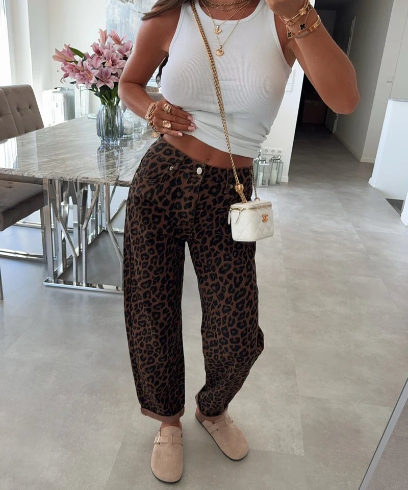 Stretch Mom Jeans Nerina Leo Braun