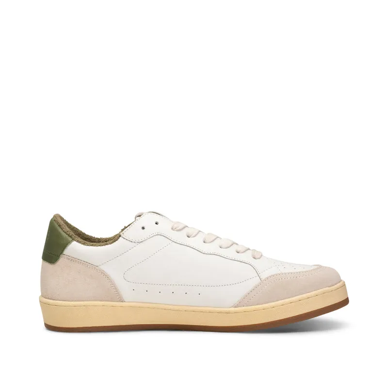 Babtiste sneaker leather - WHITE / GREEN