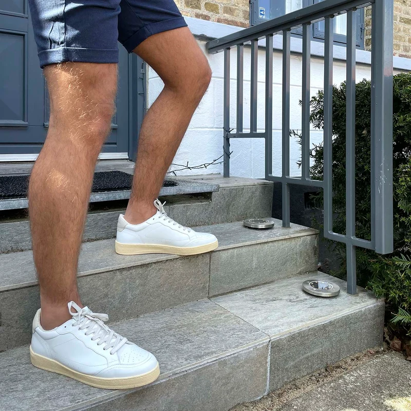 Babtiste sneaker leather - WHITE / WHITE