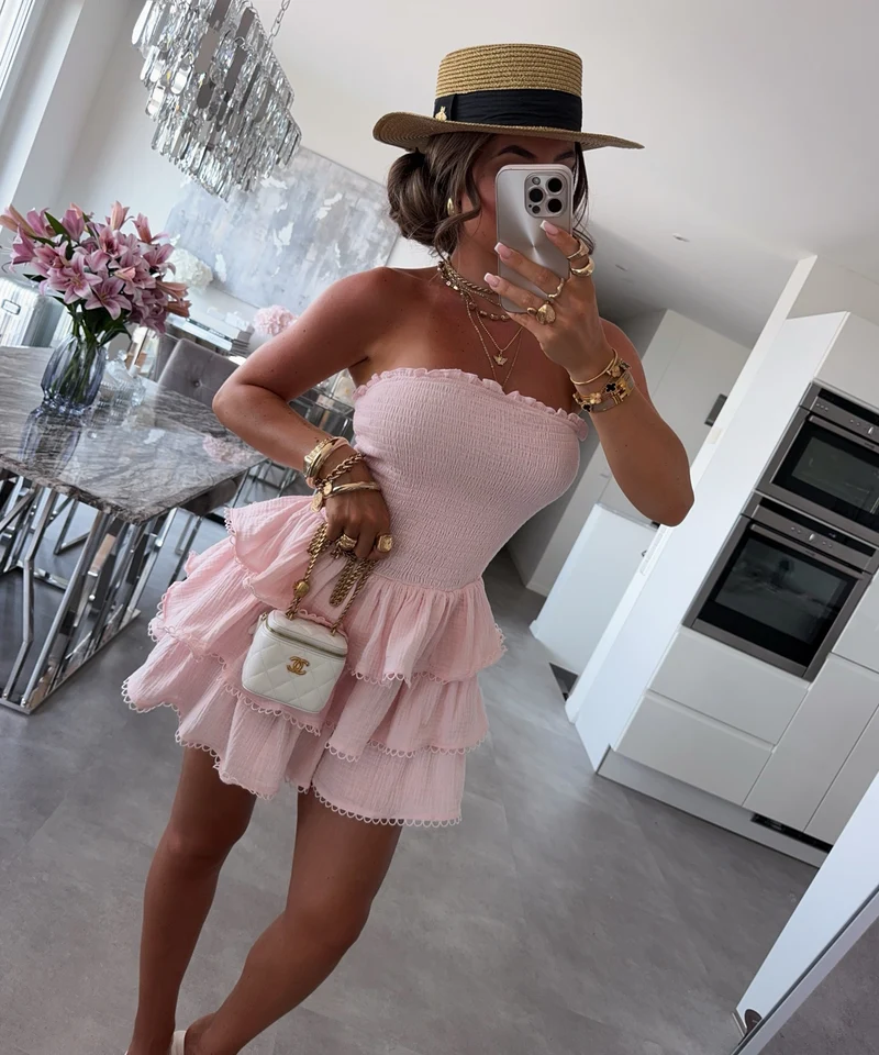 Musselin Jumpsuit Livora Rosa