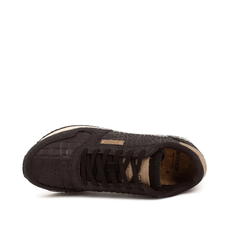 Ydun Stamped Leather - Black