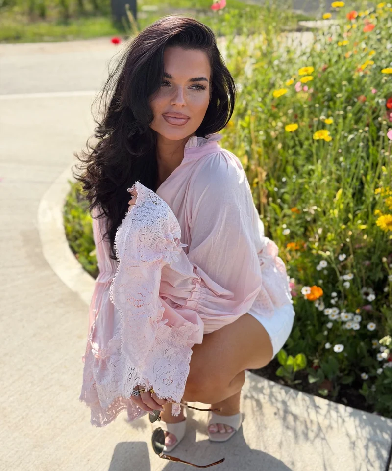 Baumwoll Bluse Cleonora Rosa