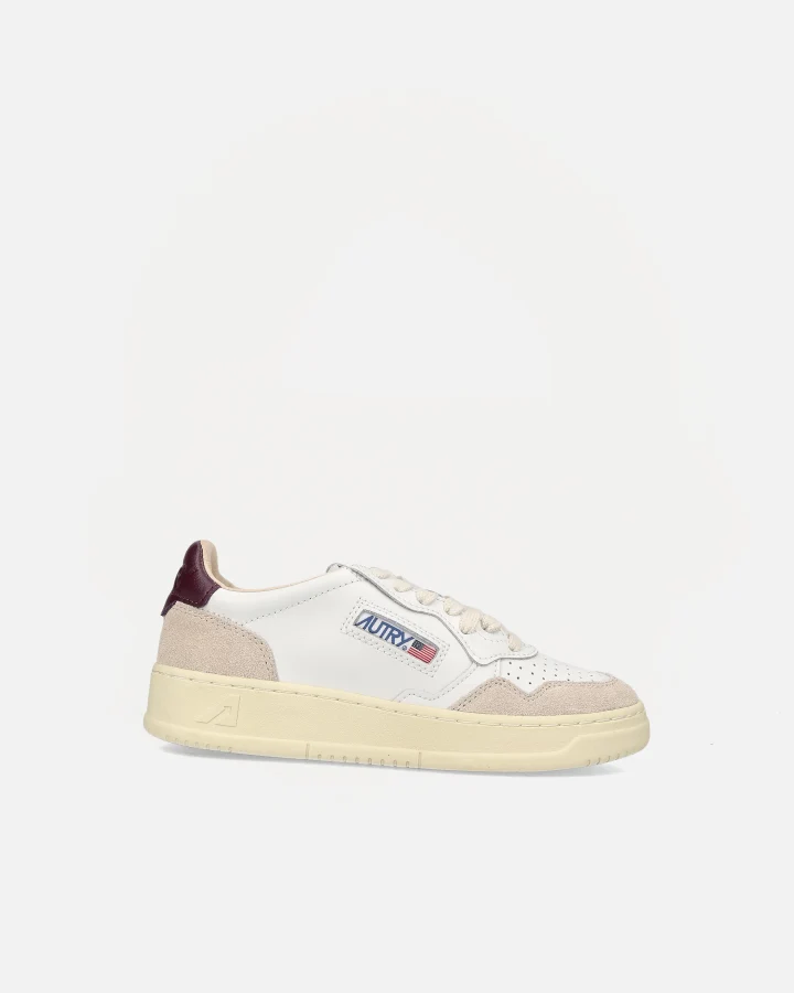LOW SNEAKER 80's LS18 | Suede White/ Fig