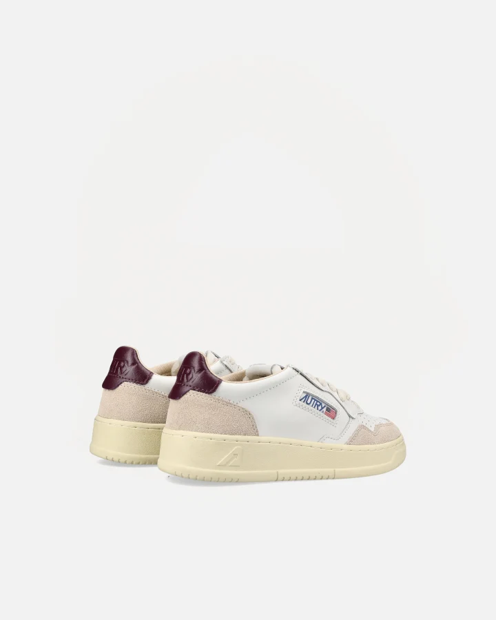 LOW SNEAKER 80's LS18 | Suede White/ Fig